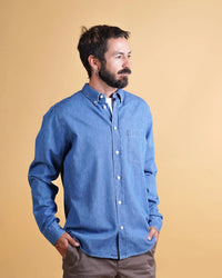 ELSK CHAMBRAY MEN'S BD SHIRT - Supermen.dk