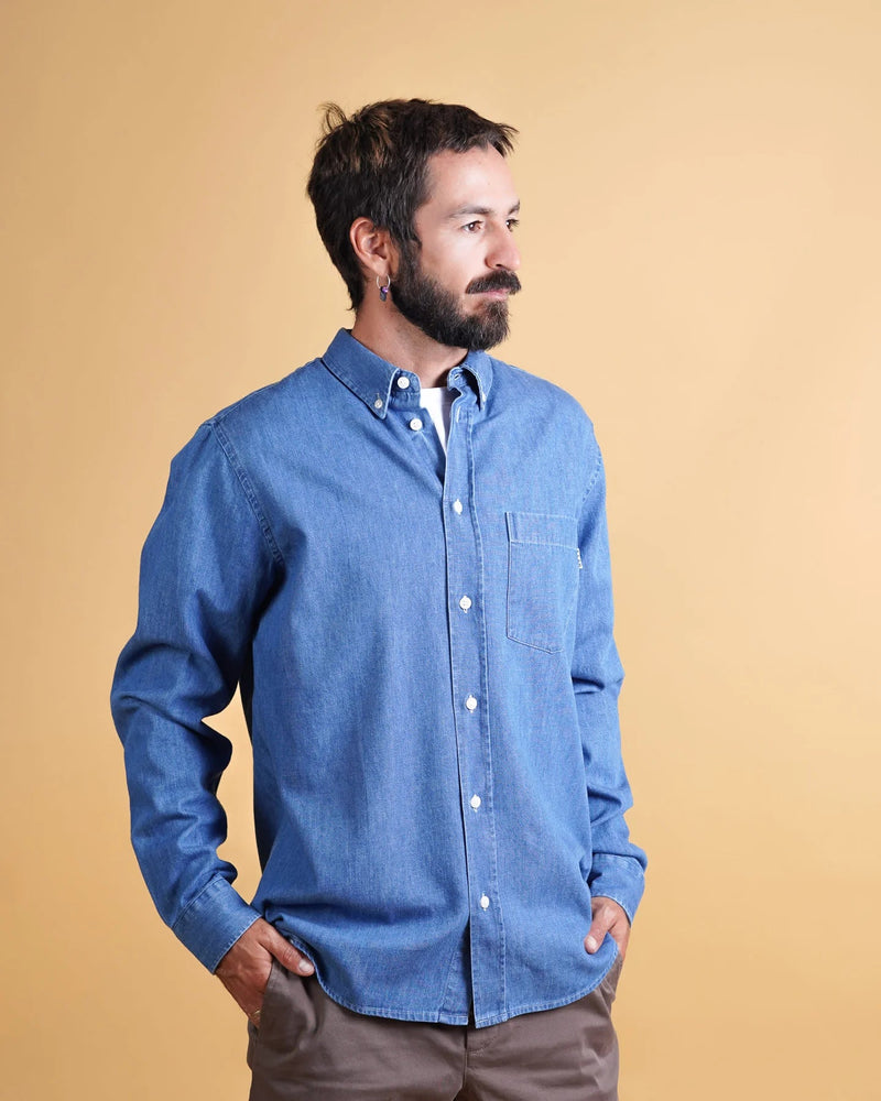 ELSK CHAMBRAY MEN'S BD SHIRT - Supermen.dk