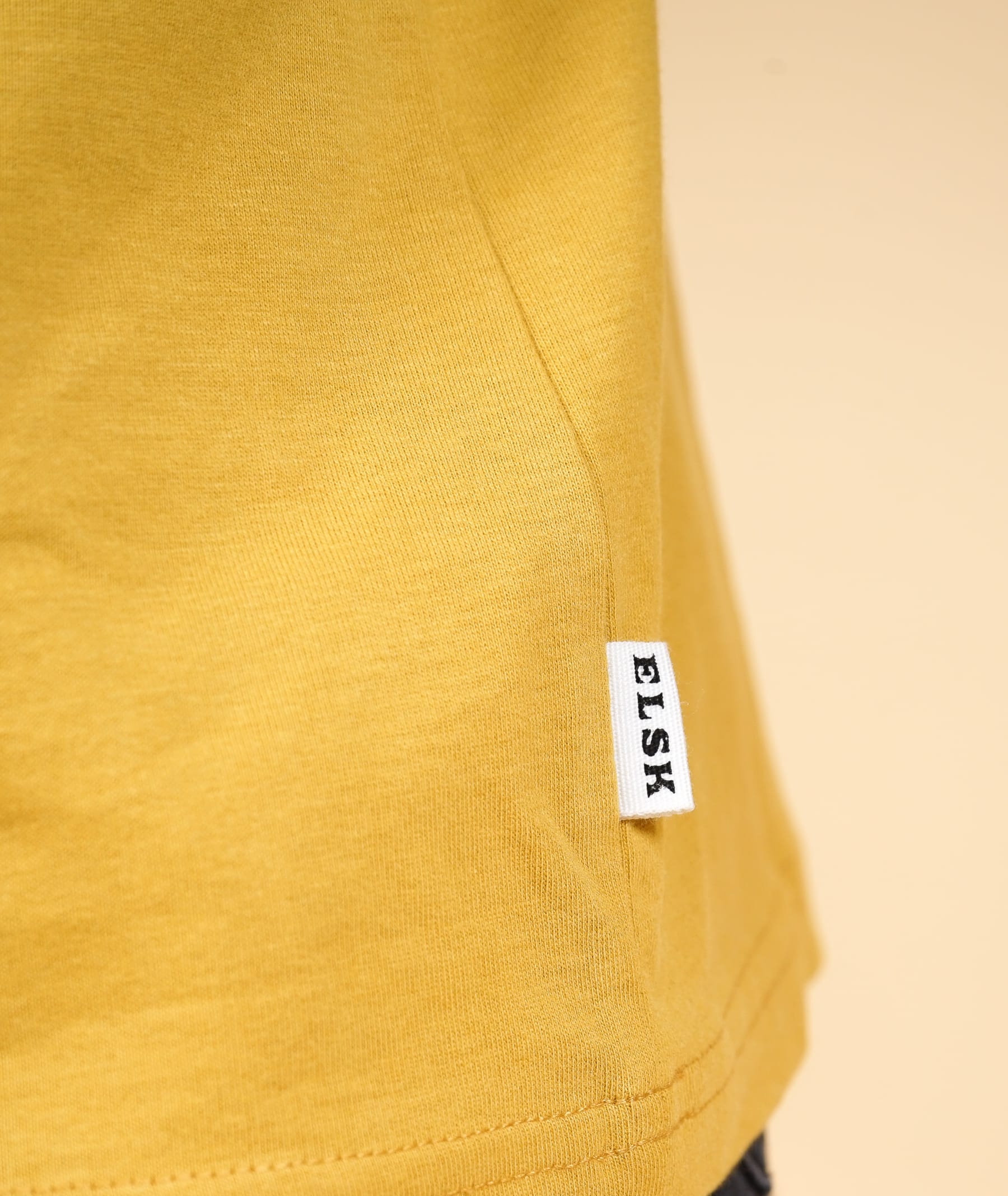 ELSK EARTH KARMA BRUSHED T - SHIRT HONEY YELLOW - Supermen.dk