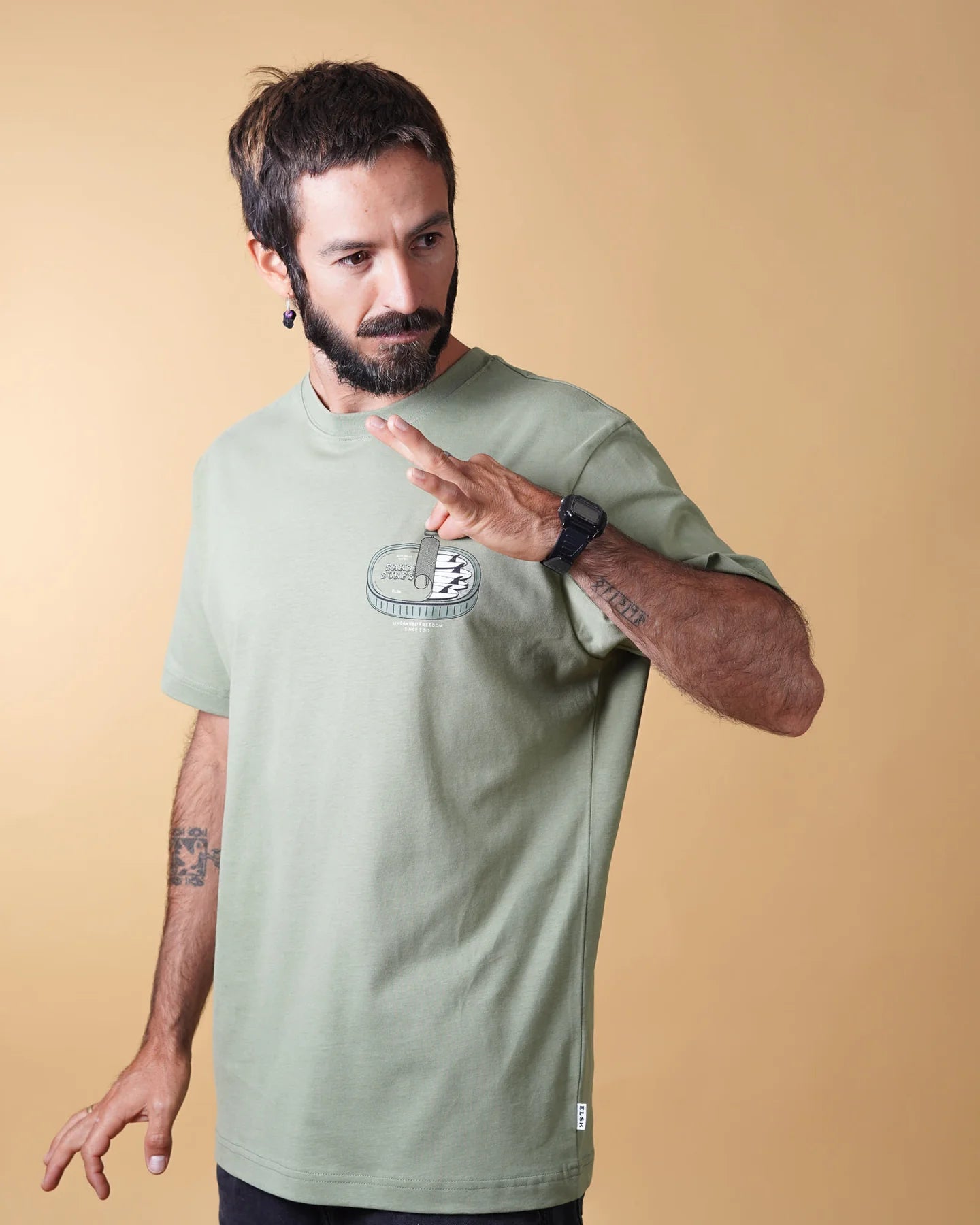 ELSK FREEDOM CH MEN'S BRUSHED T - SHIRT - Supermen.dk