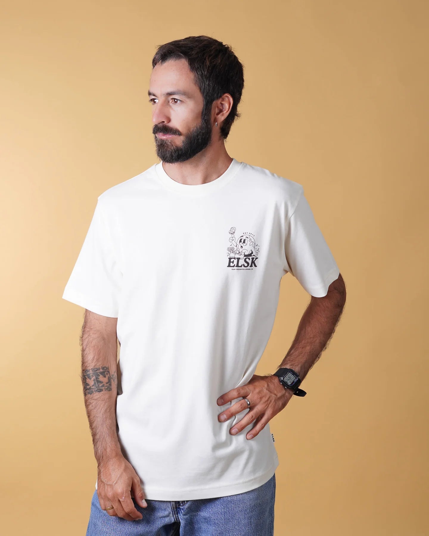 ELSK HARMONY CH MEN'S BRUSHED T - SHIRT - Supermen.dk