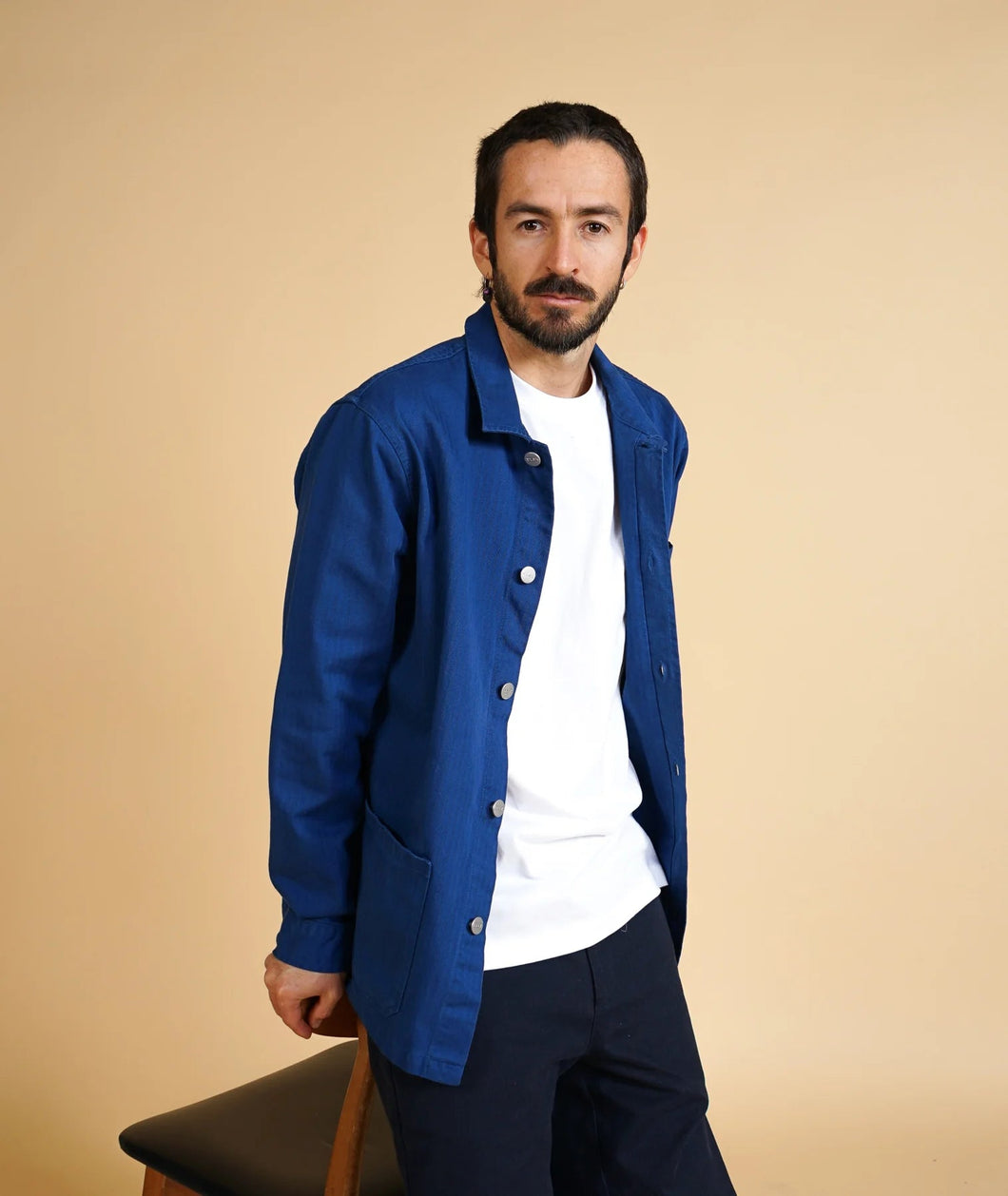 ELSK KILIAN MEN'S HERRINGBONE OVERSHIRT - Supermen.dk