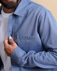 ELSK KILIAN MEN'S HERRINGBONE OVERSHIRT SB - Supermen.dk