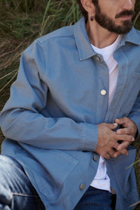 ELSK KILIAN MEN'S HERRINGBONE OVERSHIRT SB - Supermen.dk