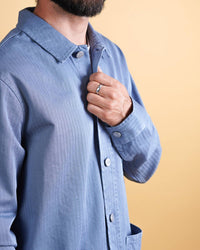 ELSK KILIAN MEN'S HERRINGBONE OVERSHIRT SB - Supermen.dk