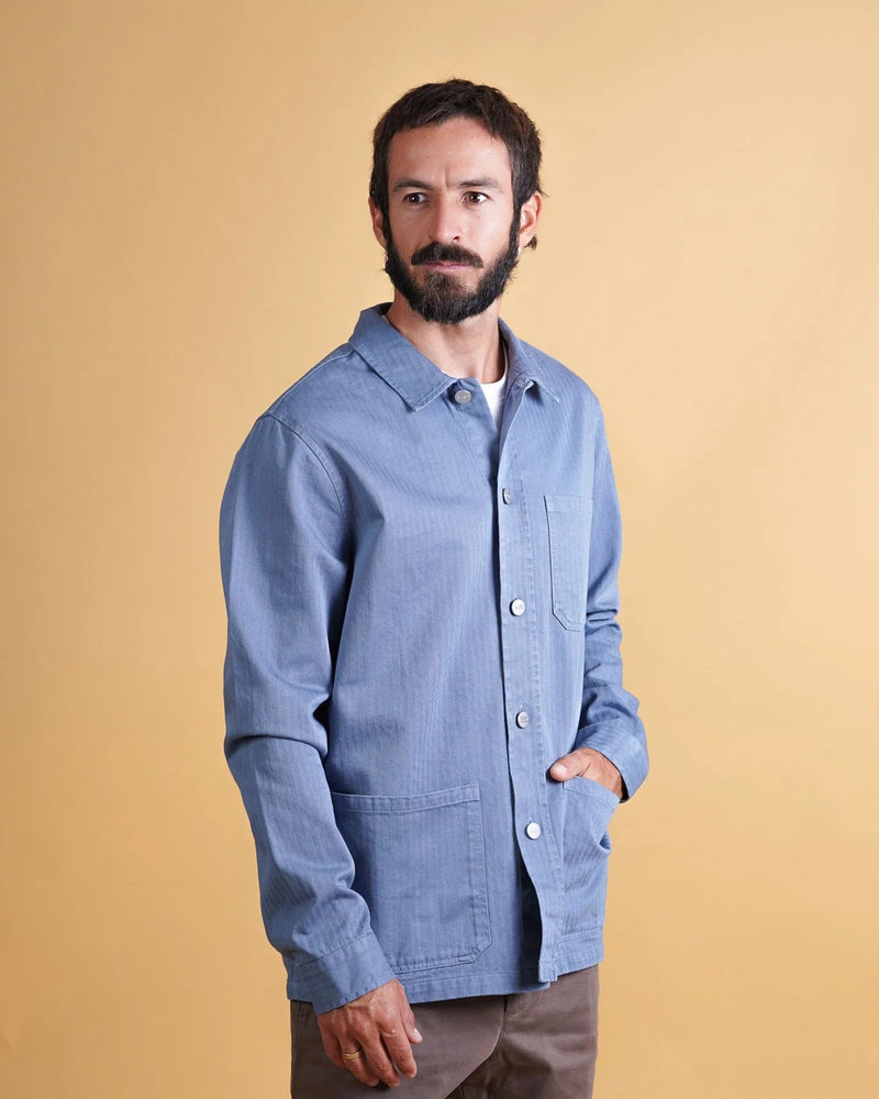 ELSK KILIAN MEN'S HERRINGBONE OVERSHIRT SB - Supermen.dk