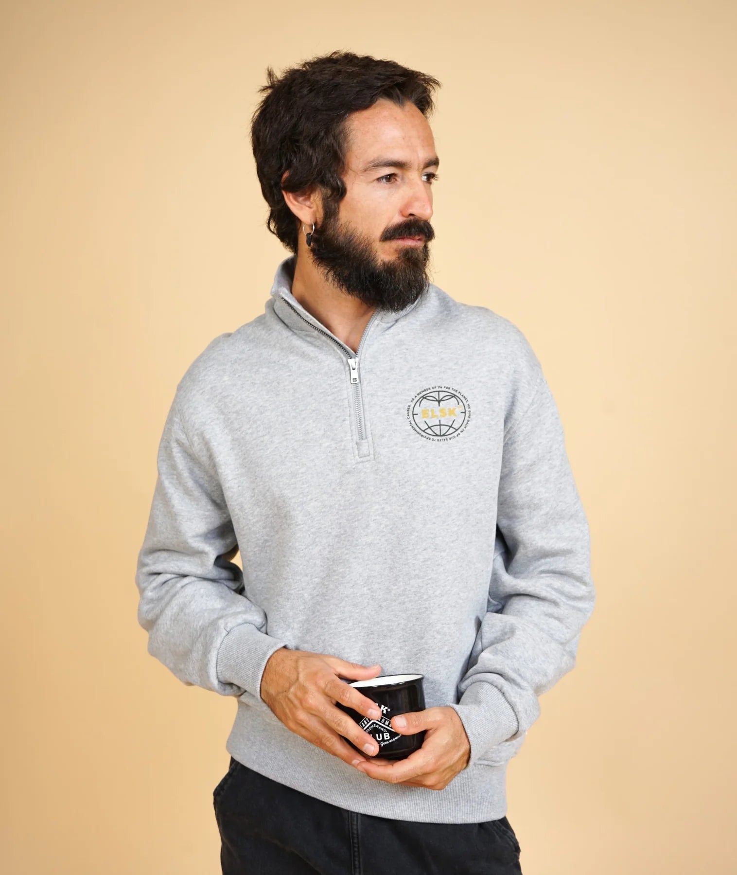 ELSK STATEMENT GLOBE CH MEN'S HALFZIP - Supermen.dk
