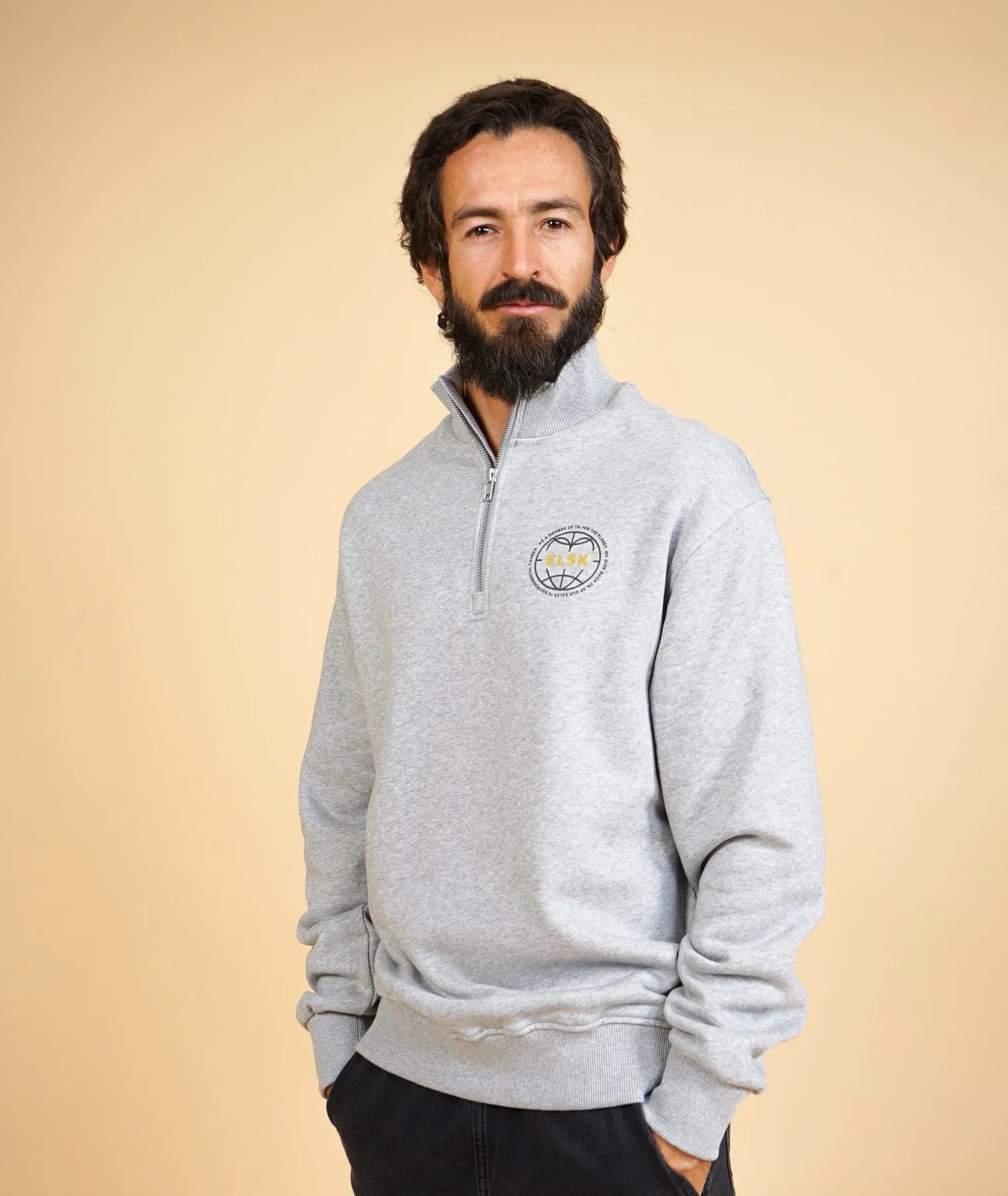ELSK STATEMENT GLOBE CH MEN'S HALFZIP - Supermen.dk
