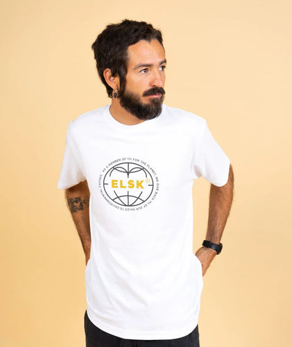 ELSK STATEMENT GLOBE MEN'S BRUSHED T - SHIRT - Supermen.dk