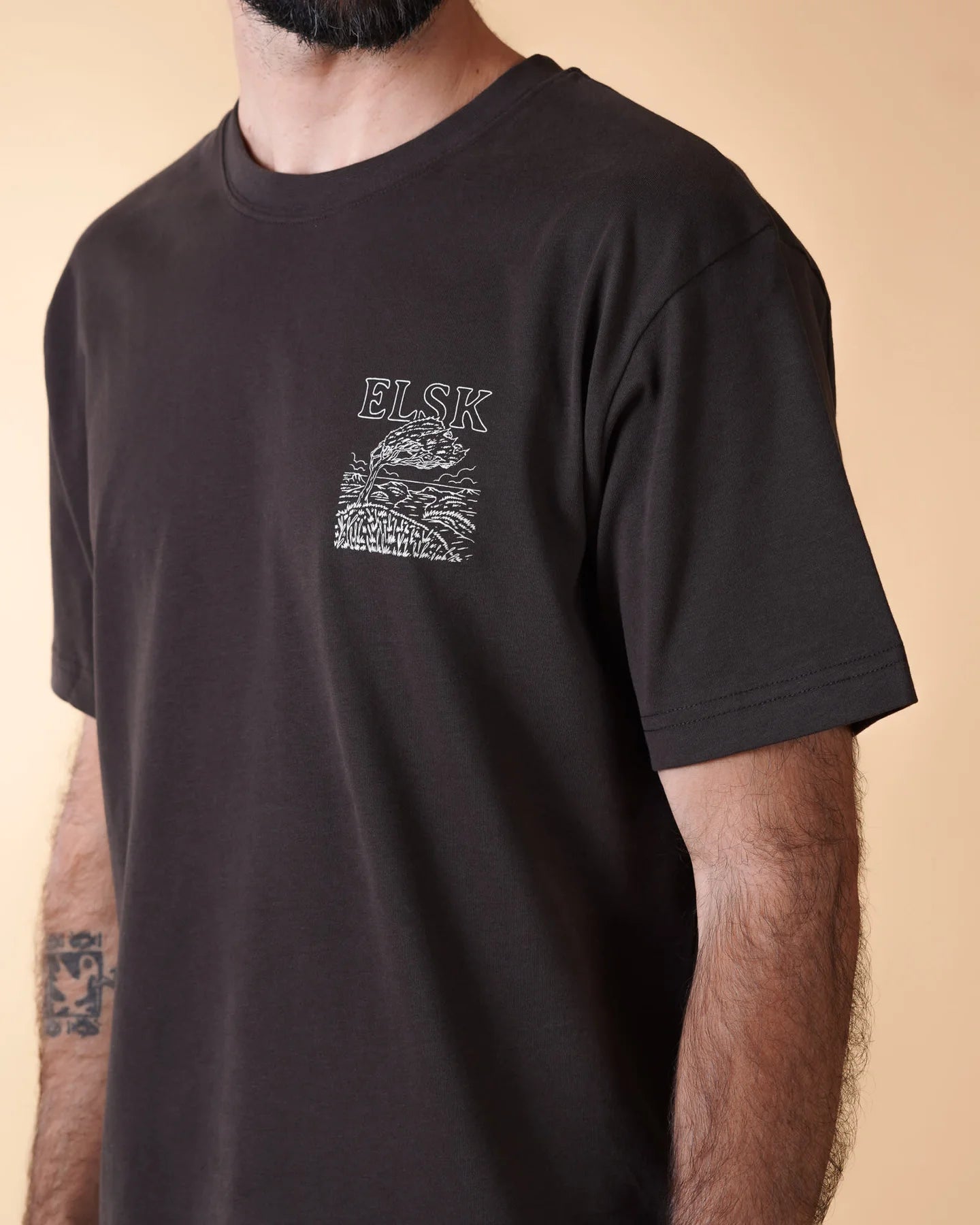 ELSK WIND CH MEN'S BRUSHED T - SHIRT - Supermen.dk