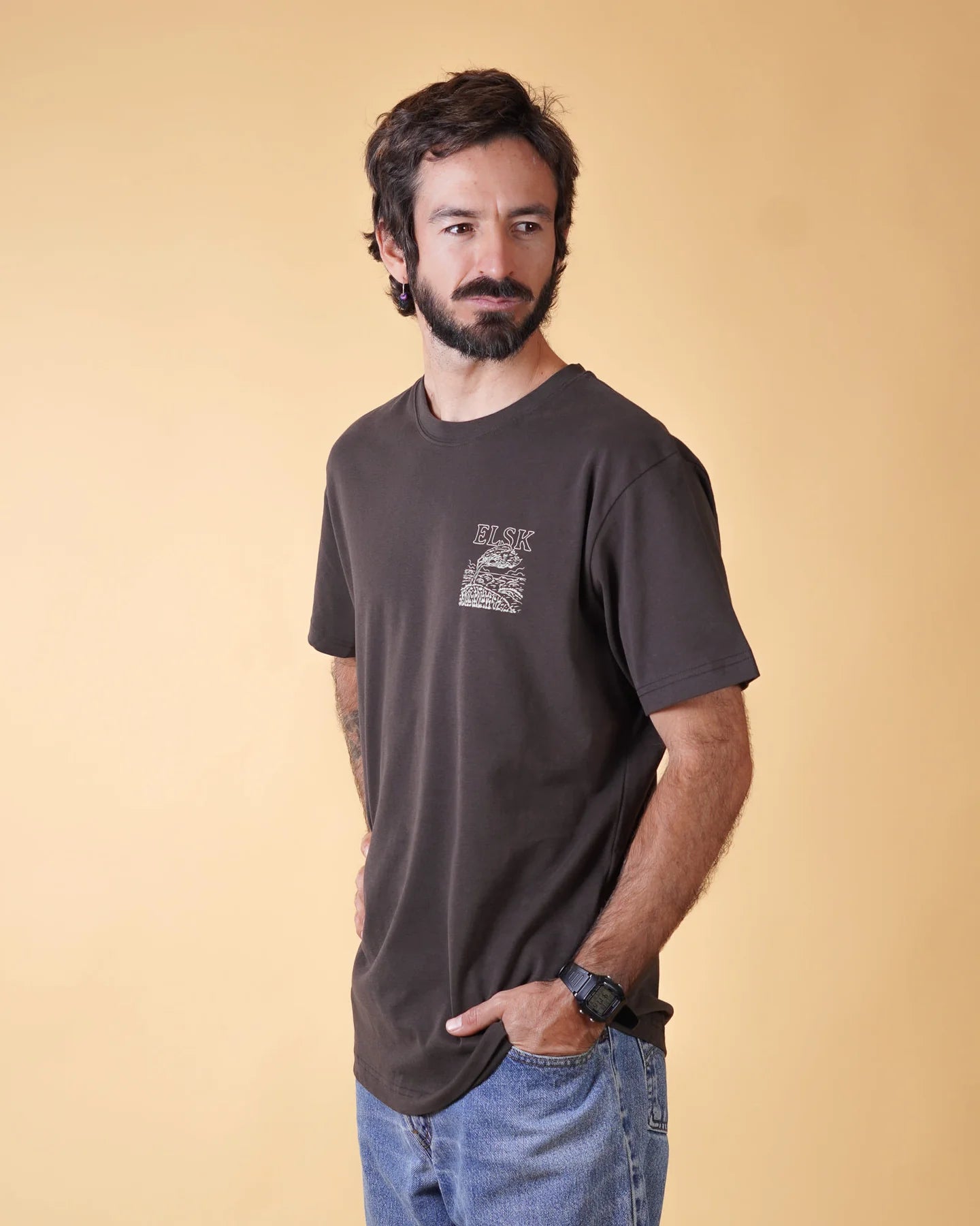 ELSK WIND CH MEN'S BRUSHED T - SHIRT - Supermen.dk