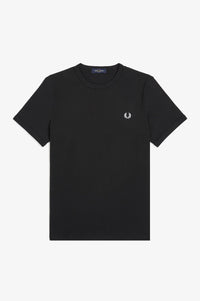 Fred Perry M3519 Ringer T-Shirt Black - Supermen.dk