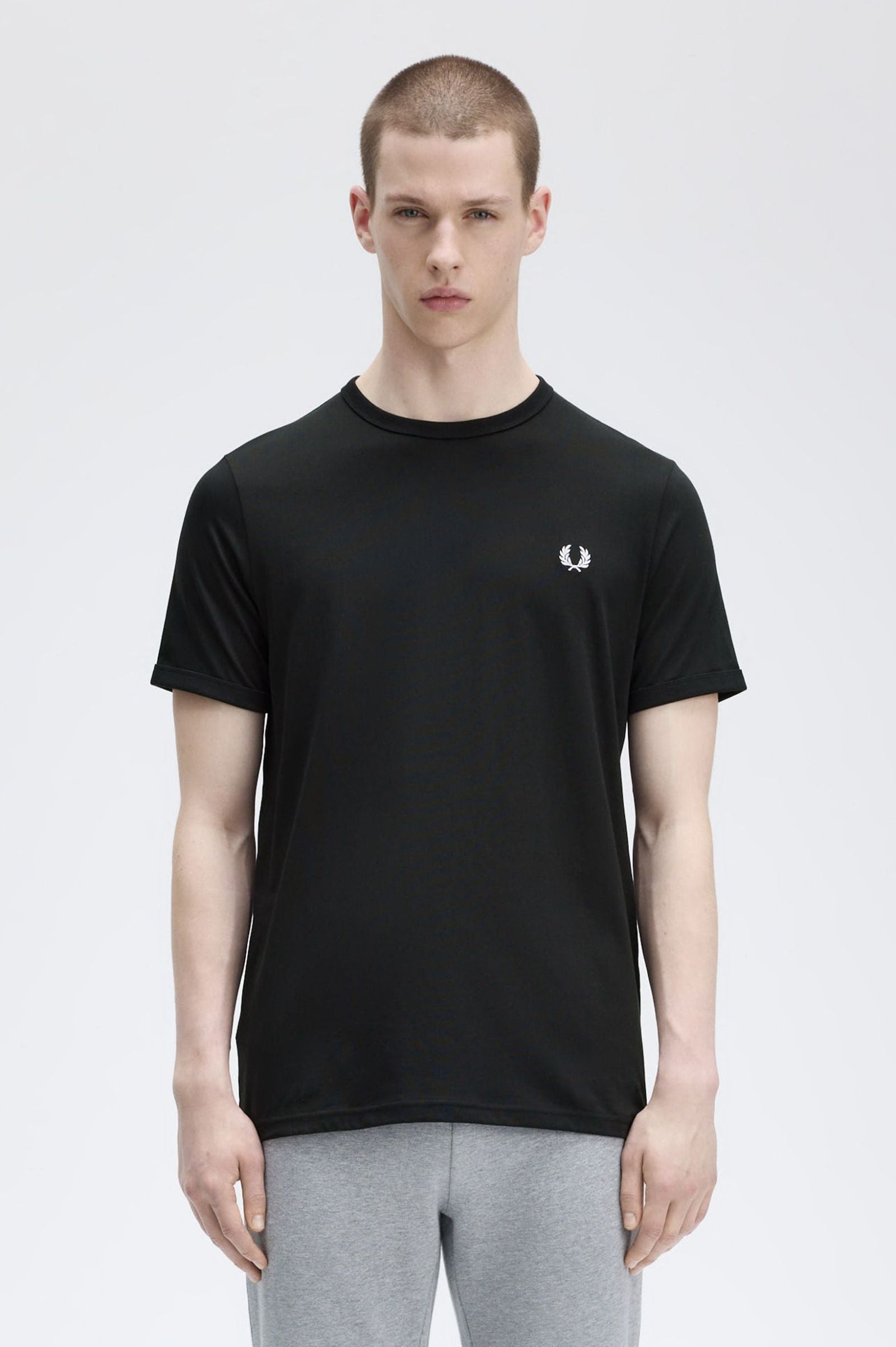 Fred Perry M3519 Ringer T-Shirt Black