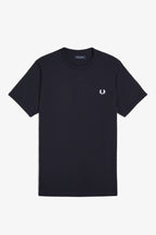 Fred Perry M3519 Ringer T-Shirt Navy - Supermen.dk