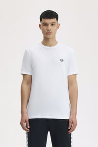 Fred Perry M3519 Ringer T-Shirt white - Supermen.dk