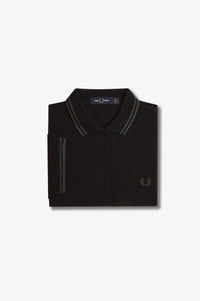 Fred Perry M3600 Black / Court Green / Court Green - Supermen.dk