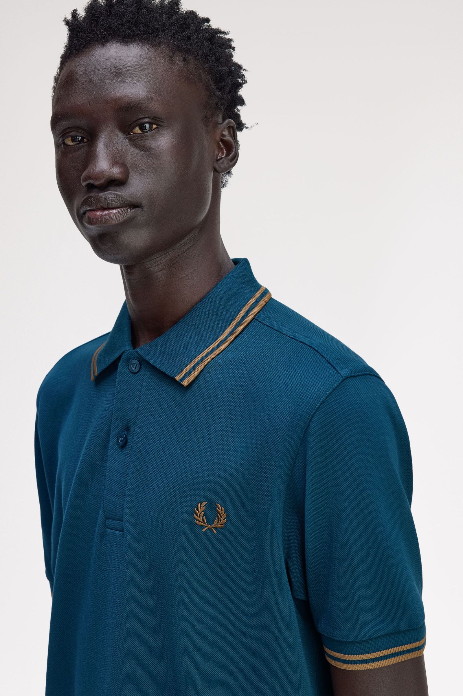 Fred Perry M3600 Dark Petrol / Shaded Stone / Shaded Stone - Supermen.dk