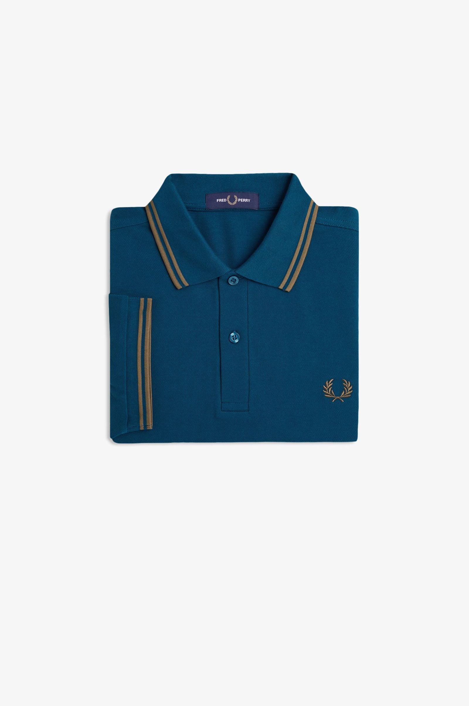 Fred Perry M3600 Dark Petrol / Shaded Stone / Shaded Stone - Supermen.dk
