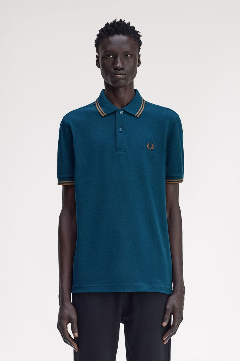 Fred Perry M3600 Dark Petrol / Shaded Stone / Shaded Stone - Supermen.dk