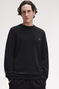 Fred Perry Pique Stitch Jumper - Supermen.dk