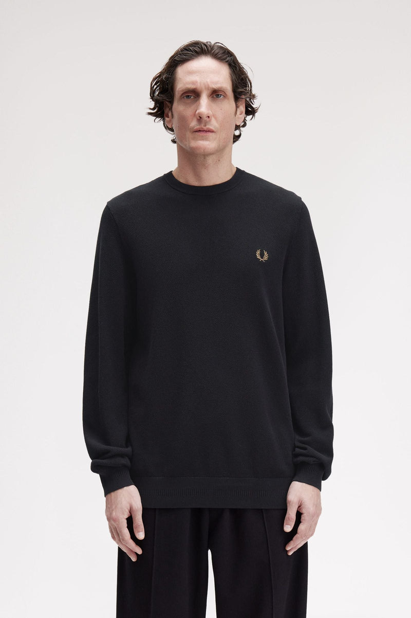 Fred Perry Pique Stitch Jumper - Supermen.dk