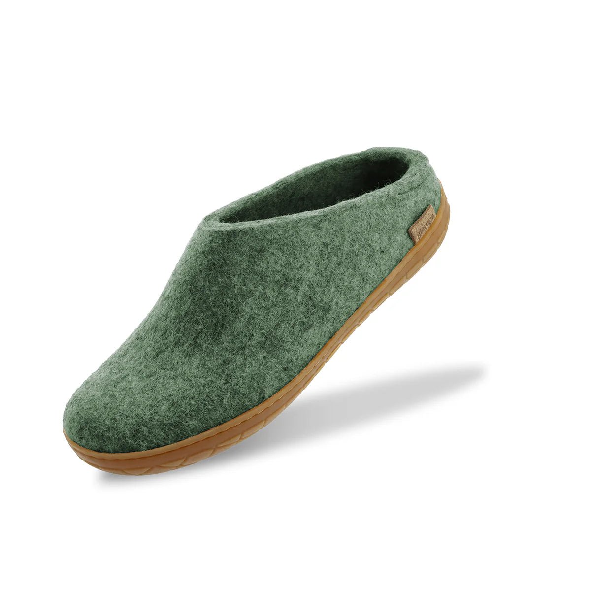 Glerups Tøffel/Slip - on med naturgummisål – Moss - Supermen.dk