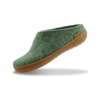 Glerups Tøffel/Slip - on med naturgummisål – Moss - Supermen.dk