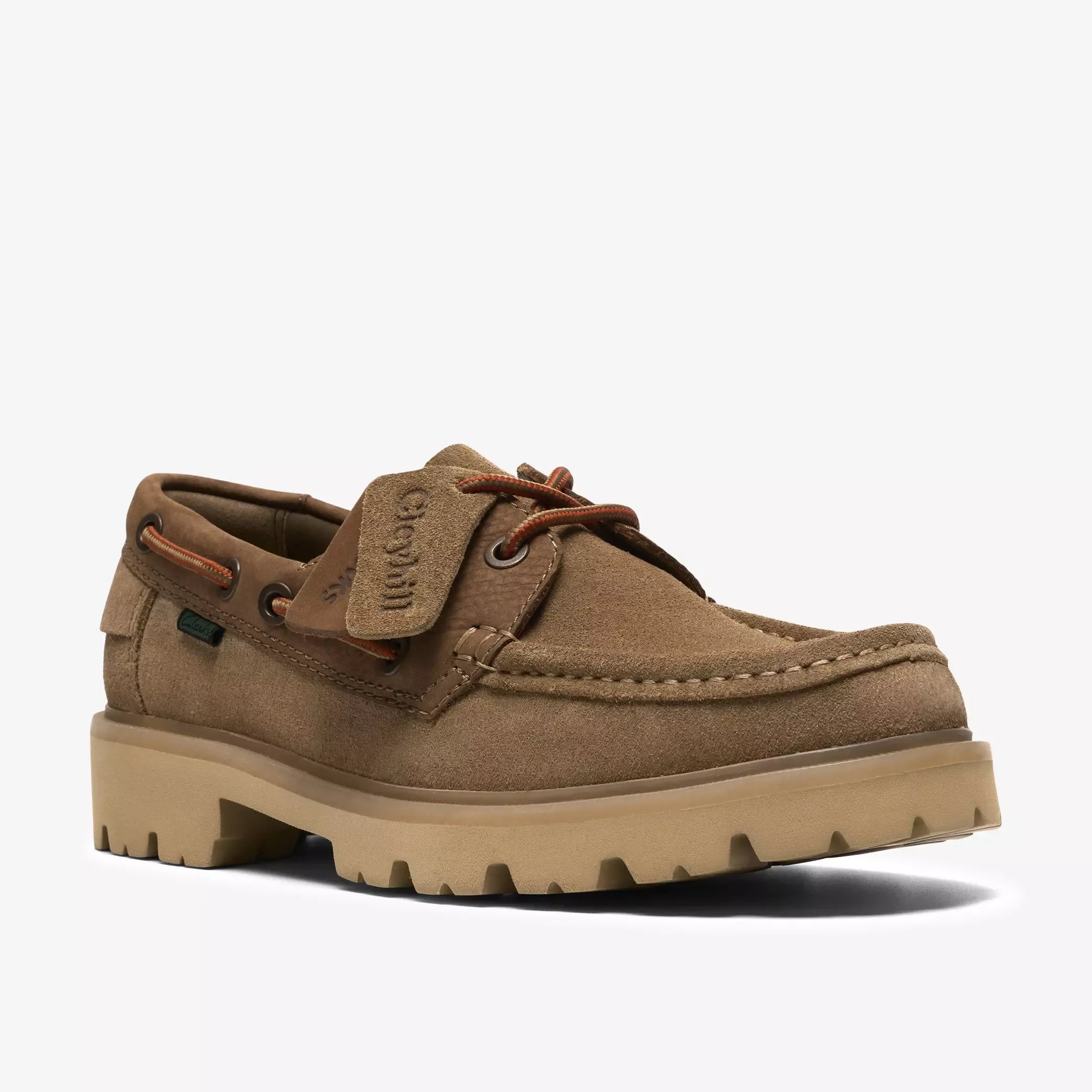 Clarks Cleyhill Boat - Dark Sand Combination