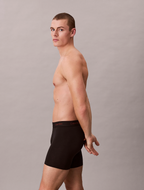 3 Pack Boxer Briefs - Icon Cotton Stretch - Black w/ Chalk logo/Black w/ Currie