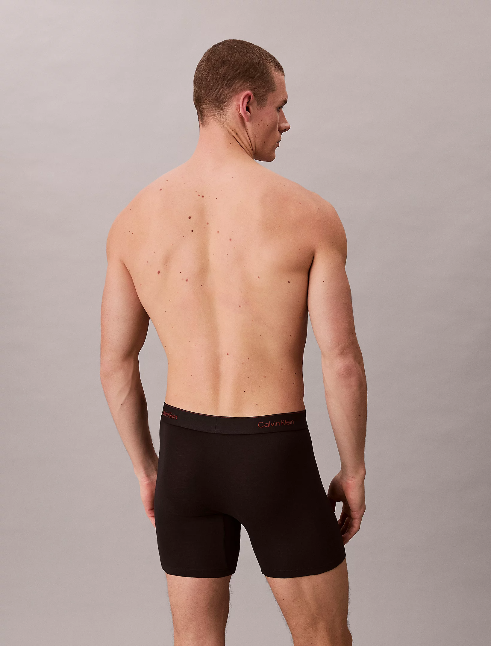 3 Pack Boxer Briefs - Icon Cotton Stretch - Black w/ Chalk logo/Black w/ Currie