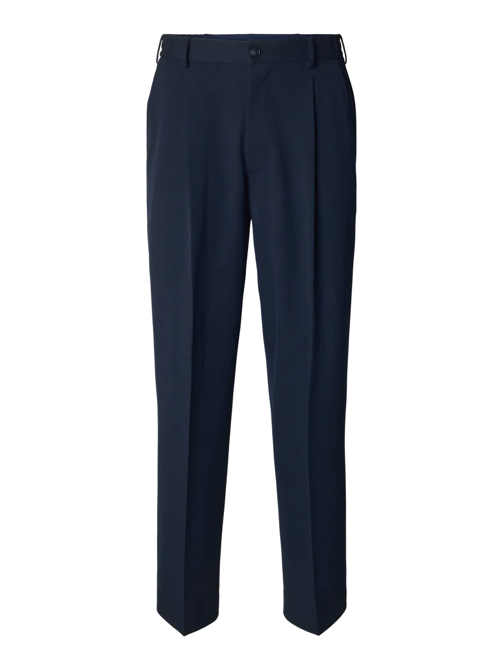 Selected 220-LOOSE FLEX PANTS Navy