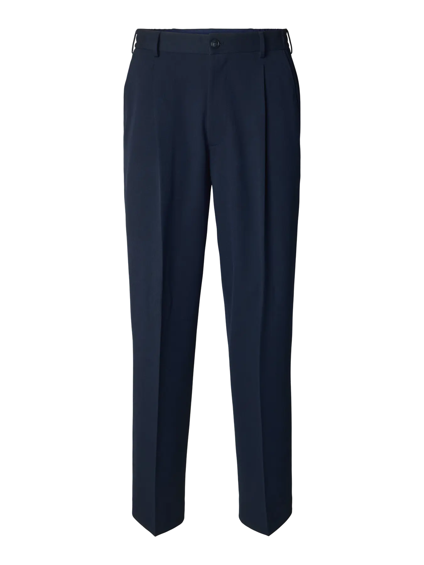 Selected 220-LOOSE FLEX PANTS Navy