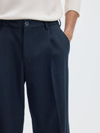 Selected 220-LOOSE FLEX PANTS Navy