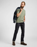 LEE 101 Regular Core Tee Olive Stone - Supermen.dk
