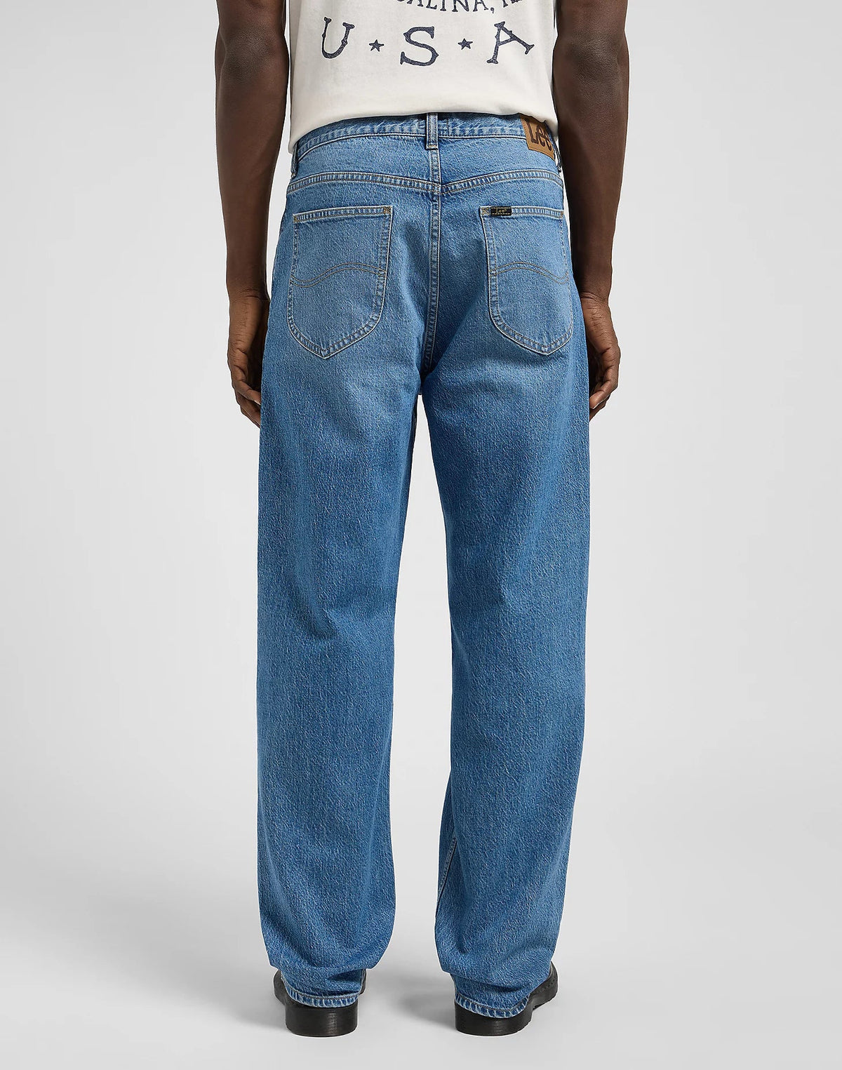 LEE Asher Loose jeans i Lyle lyseblå set bagfra