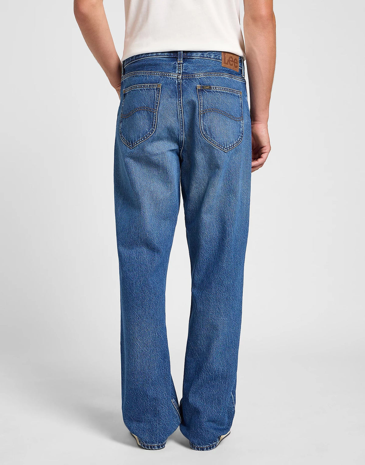LEE Asher Loose jeans i Waterscape mellemblå set bagfra