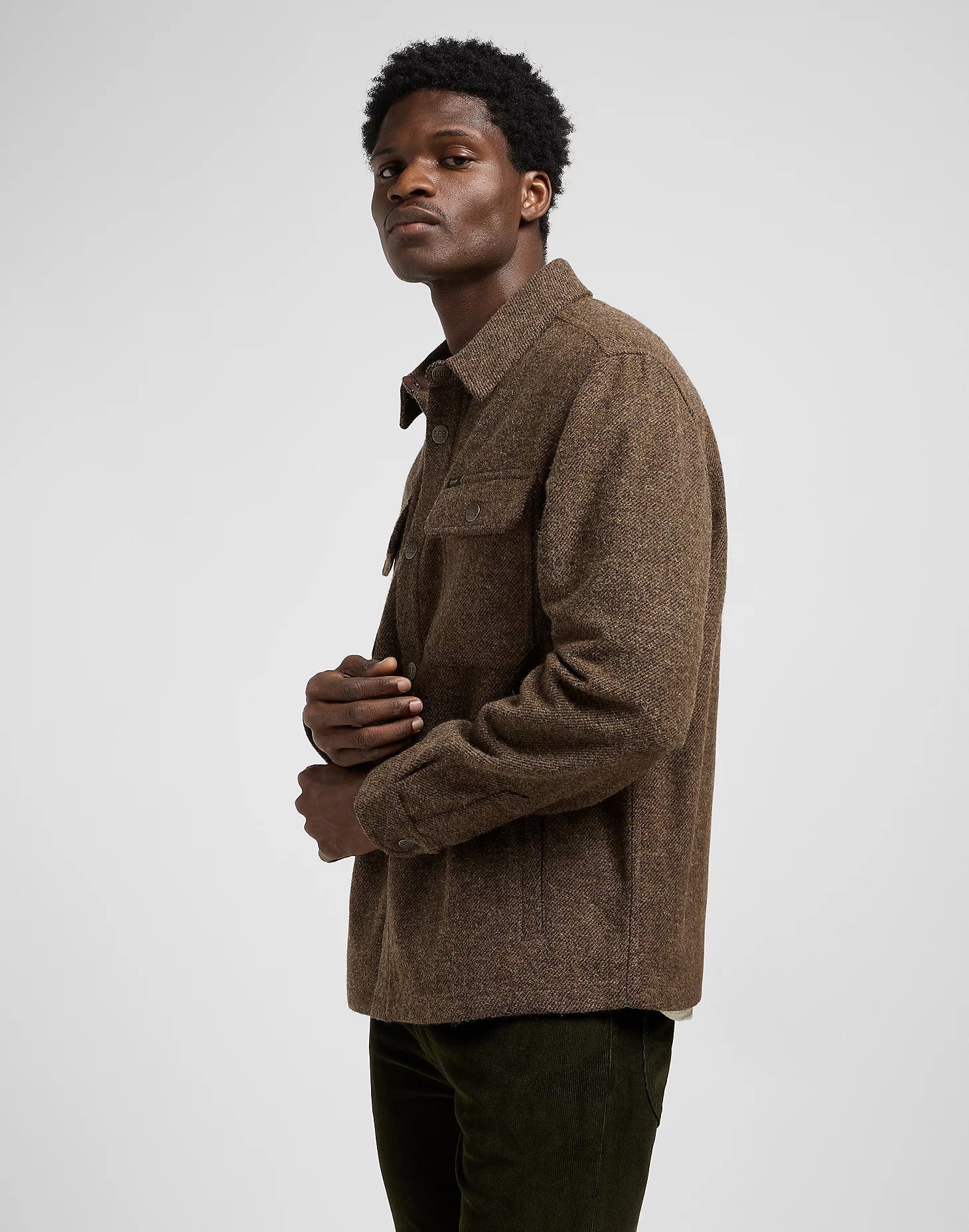 LEE OVERSHIRT BROWN JASPER - Supermen.dk