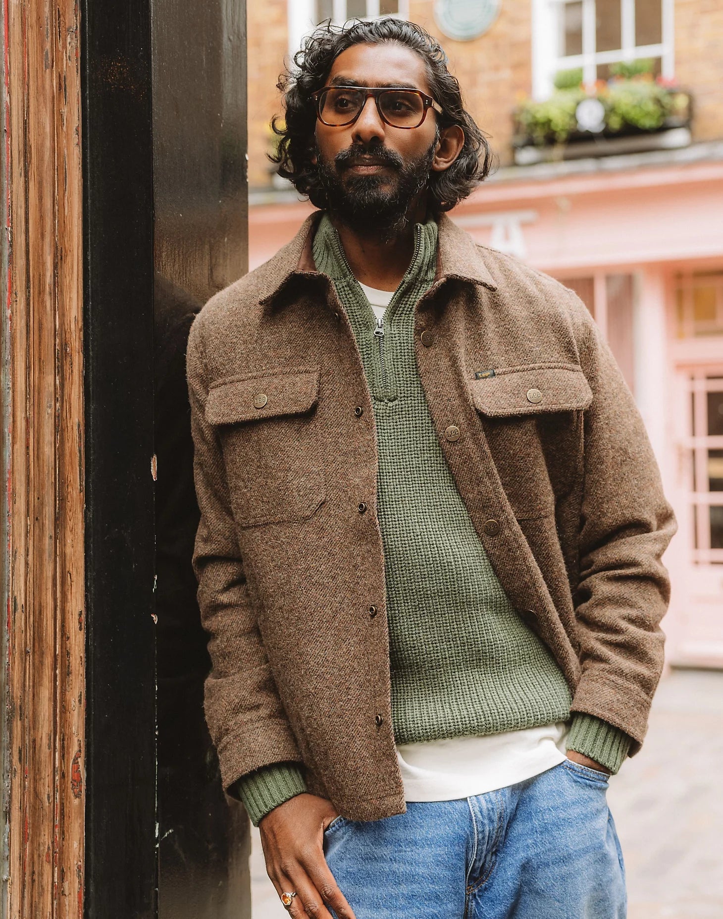 LEE OVERSHIRT BROWN JASPER - Supermen.dk