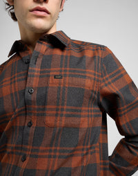 LEE Regular Leesure Shirt Copper - Supermen.dk