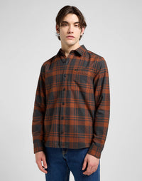 LEE Regular Leesure Shirt Copper - Supermen.dk