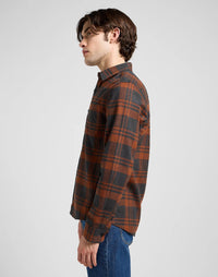 LEE Regular Leesure Shirt Copper - Supermen.dk