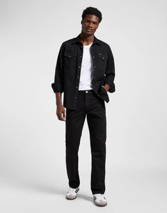 LEE Regular Western skjorte i sort på model – helfigur