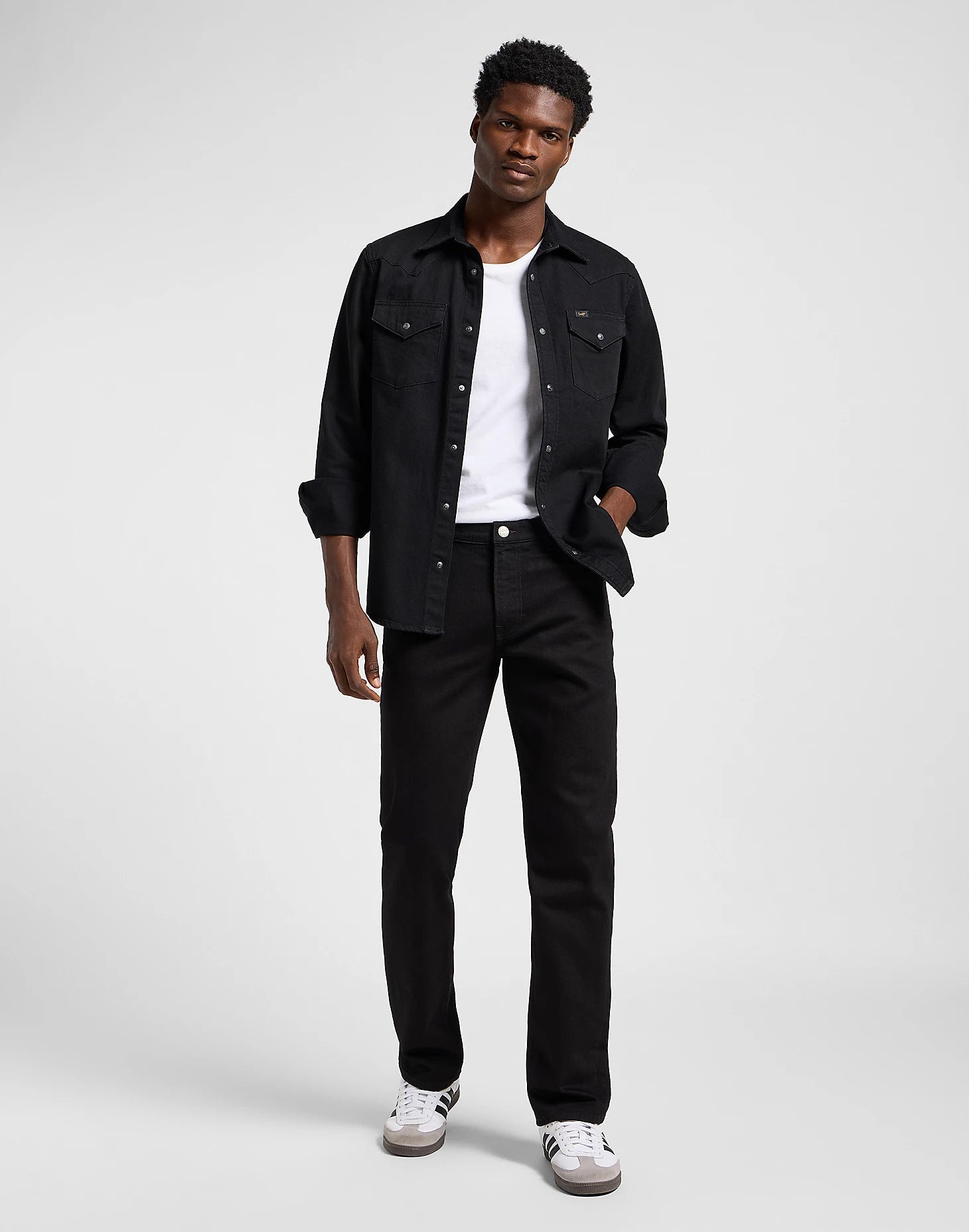 LEE Regular Western Shirt Black - Supermen.dk