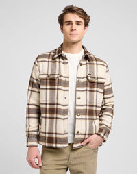 LEE Relaxed Overshirt Arabica Plaid - Supermen.dk