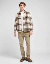 LEE Relaxed Overshirt Arabica Plaid - Supermen.dk