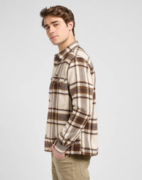 LEE Relaxed Overshirt Arabica Plaid - Supermen.dk