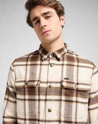 LEE Relaxed Overshirt Arabica Plaid - Supermen.dk