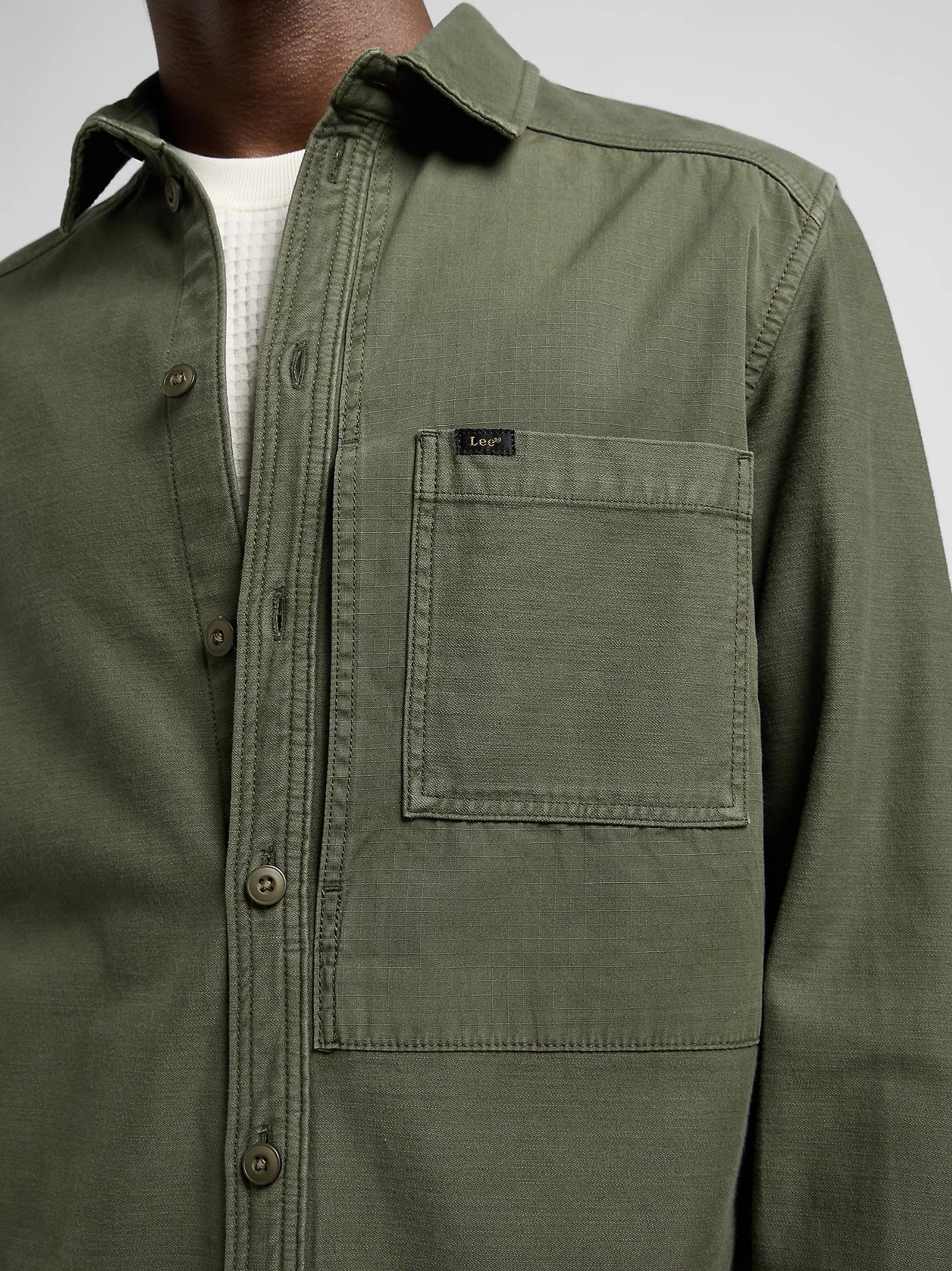 LEE Relaxed Paneled Overshirt - Supermen.dk