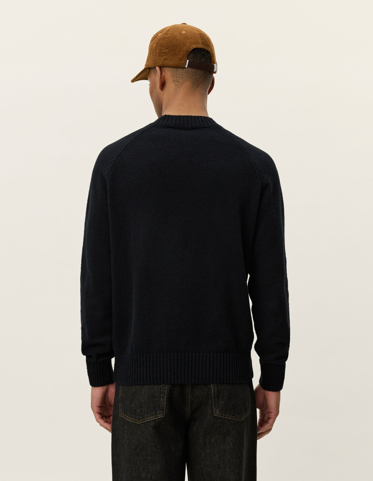 Les Deux Brad Roundneck Knit - sort - Supermen.dk
