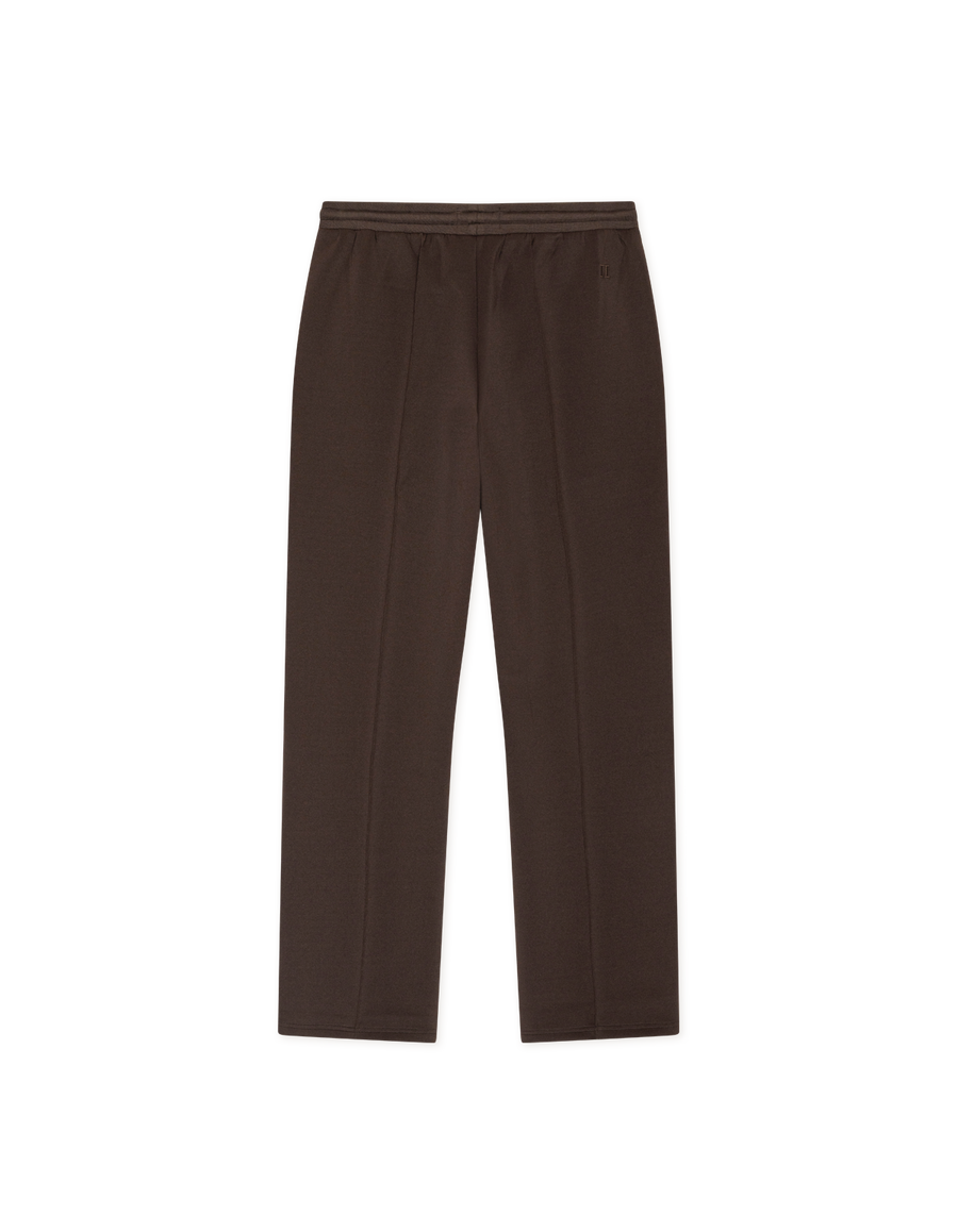 Les Deux Casual track pants i Delicioso brun – produktbillede forfra